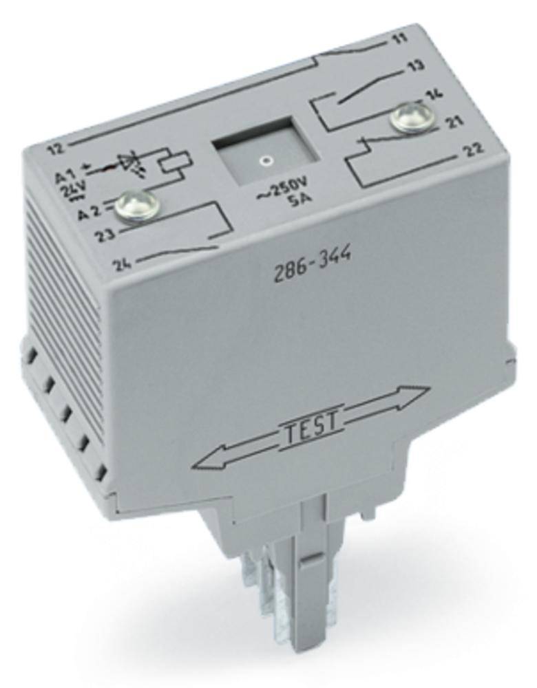 WAGO 286-344/004-000 Insticks-relä 24 V/DC 2 NC, 3 NO 1 st