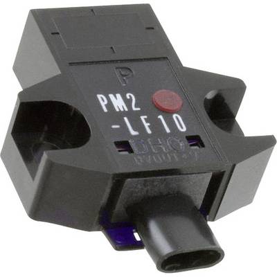 En svart elektronisk sensor med påskriften 'PM2 -LF10', en röd markering och en rektangulär anslutning.
