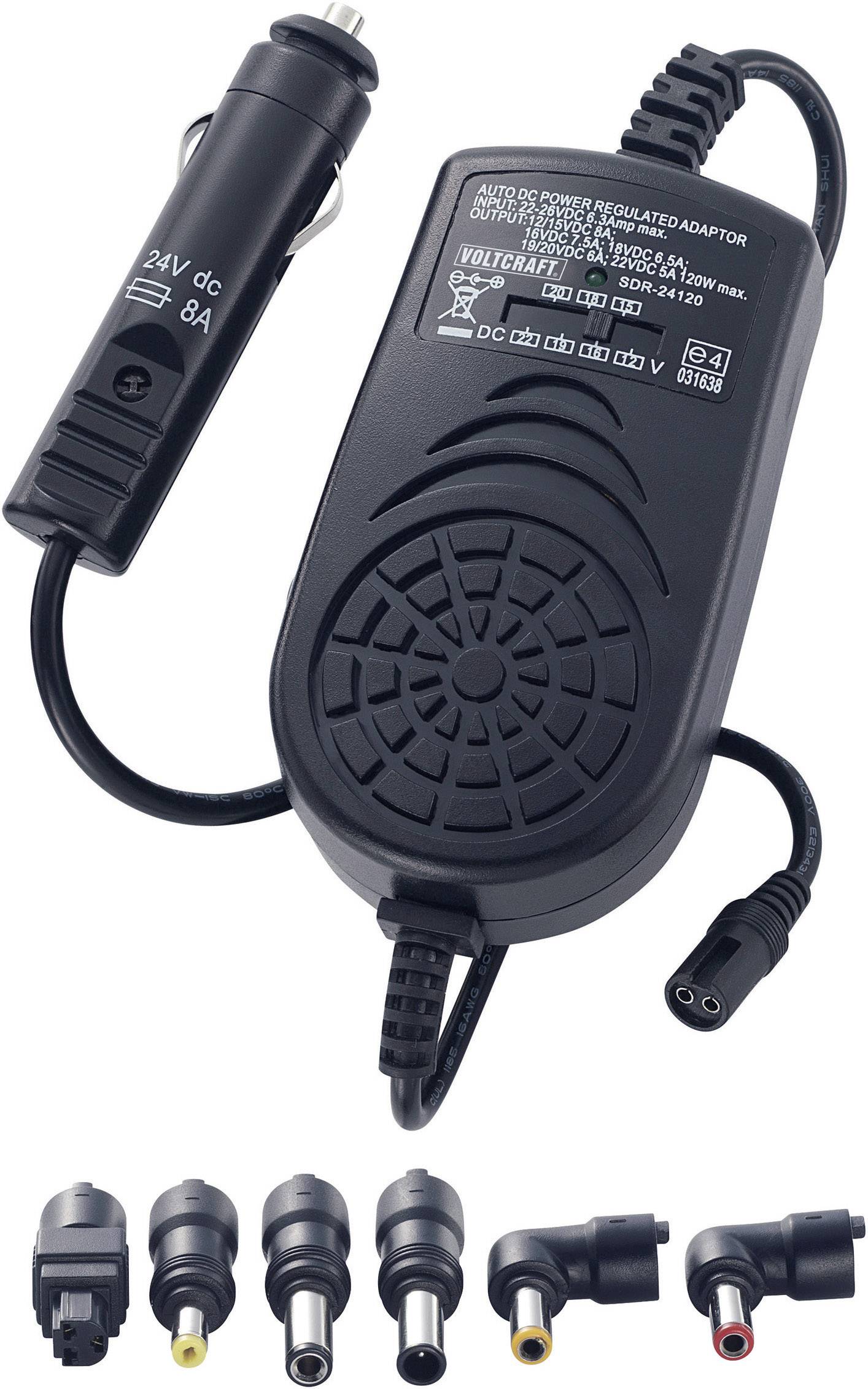 VOLTCRAFT SMP-120/24 Laptop nätadapter 120 W 12 V/DC, 15 V/DC, 16 V/DC, 18 V/DC, 19 V/DC, 20 V/DC, 22 V/DC 8.0 A
