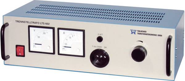 Thalheimer LTS 602 Labor-Trenntrafo inställbar   500 VA Antal utgångar: 1 x 2 - 250 V/AC