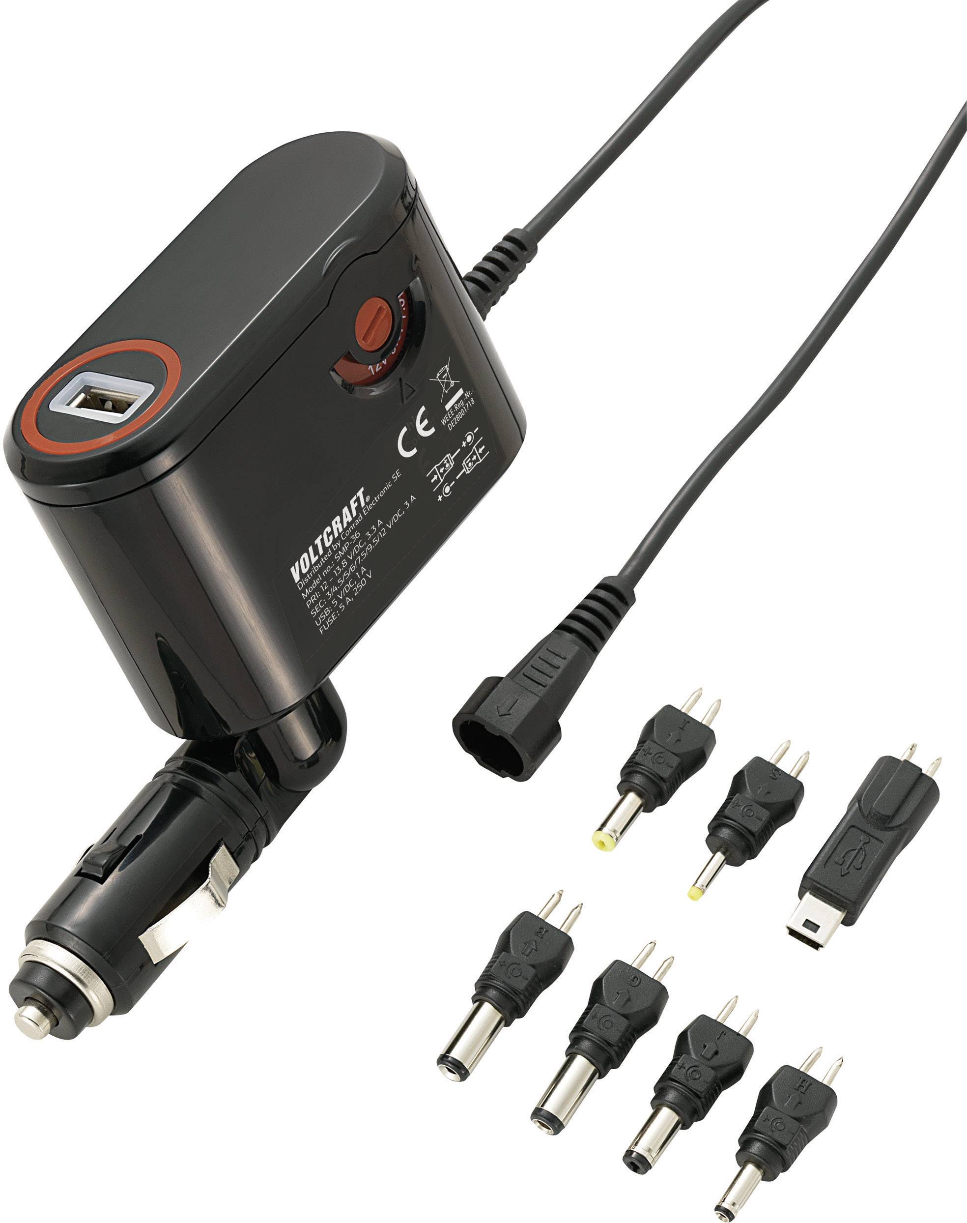 VOLTCRAFT SMP-36 DC/DC-omvandlare 12 V/DC - 12 V/DC/3 A 41 W