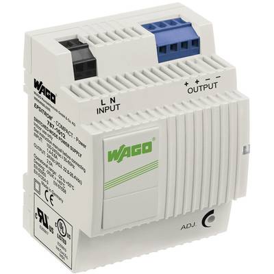 WAGO EPSITRON® COMPACT POWER 787-1012 DIN-skena nätaggregat 24 V/DC 2.5 A 60 W Antal utgångar:2 x Innehåll 1 st