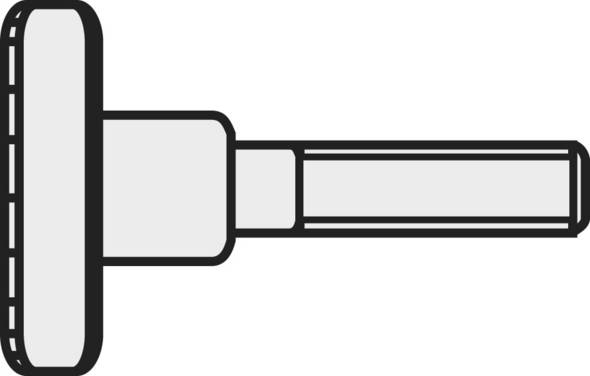 TOOLCRAFT M5*16 D464-5.8:A2K 194768 Räfflade skruvar M5 16 mm  DIN 464   Stål galvaniskt förzinkad 10 st