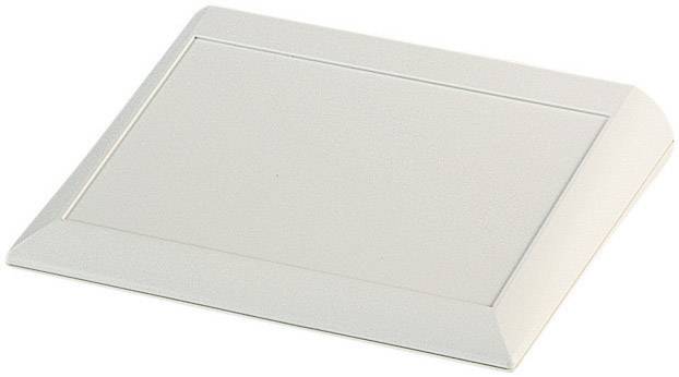 Vägginkapsling av vit plast med lutande ram.