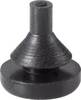 PB Fastener 1287-01 Låst dämpare Svart (Ø x H) 7.8 mm x 8.8 mm 1 st