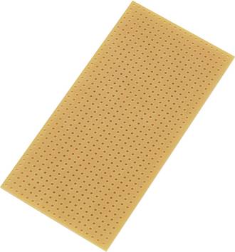 TRU COMPONENTS SU528404 Eurokort utan Cu-lager Laminerat papper (L x B) 100 mm x 50 mm  Rastermått 2.54 mm Innehåll 1 st