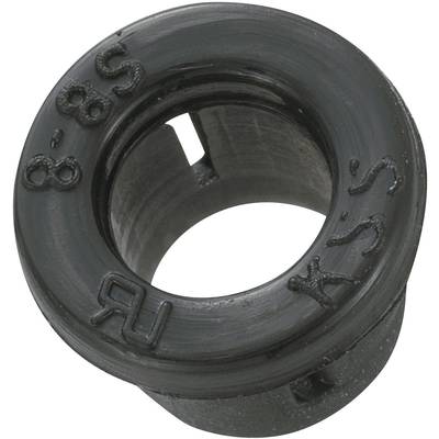 TRU COMPONENTS TC-SBR8203 Kabelgenomföring Monteringshål: 7.8 mm Kläm-Ø (max.): 5.8 mm Plåttjocklek (max.): 2.2 mm Polya
