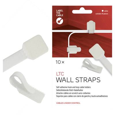 Label the Cable LTC 3120 19 tum Kabelhållare Vit