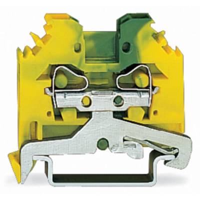 WAGO 281-107 Skyddsledare terminal 6 mm Fjäder Beläggning: Terre Grön, Gul 100 st