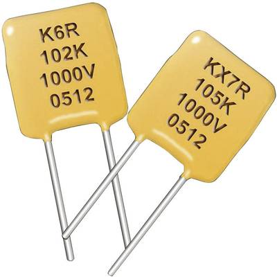 Kemet C324C104K5R5TA+ Keramisk kondensator Radialt hållmonterade  0.1 µF 50 V 10 %  1 st 