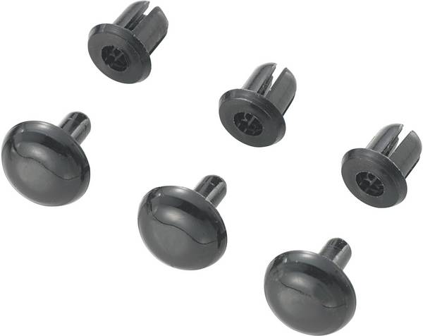 TRU COMPONENTS TC-SRR-450K203 TC-10820820 Nit Hål-Ø 4 mm Svart 1000 st