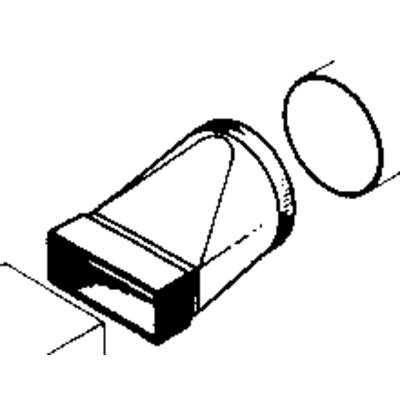 Wallair 20200115 Platt kanalventilationssystem 100 Övergångsstycke 110/100