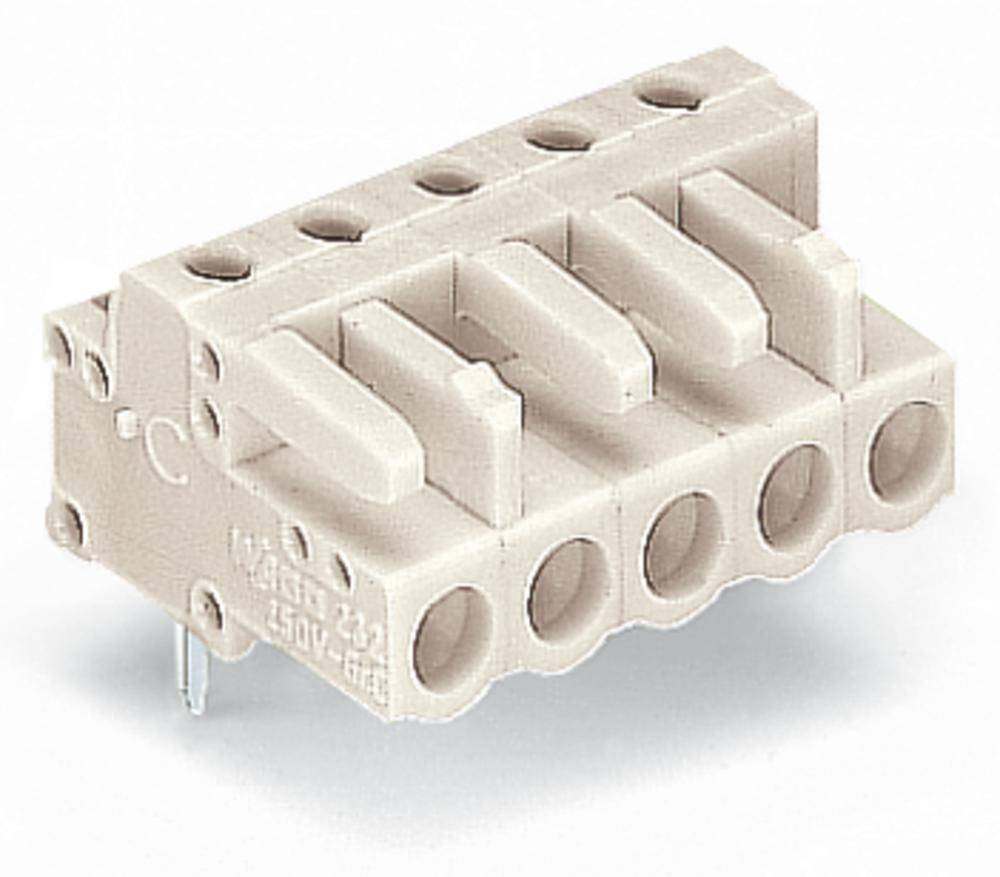 WAGO Sockelhuskort 722 Totalt antal poler 10 Rastermått: 5 mm 722-240 50 st