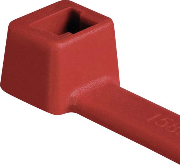 HellermannTyton 116-01812 T18R-PA66-RD-C1 Buntband 100 mm 2.50 mm Röd  100 st