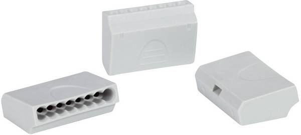Kopplingsklämma Styvhet: 0.5-1.5 mm² Antal poler: 8 HellermannTyton HECE-8X1.5-PA-GY-75 1 st Grå