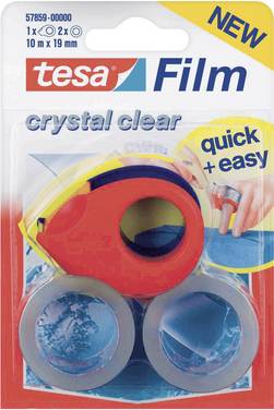 tesa  57859-00000-13 tesafilm kristallklar Transparent (L x B) 10 m x 19 mm 2 st