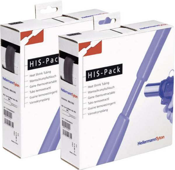 HellermannTyton 300-30640 Krympslang utan lim Svart 6.40 mm 3.20 mm Krympförhållande:2:1 5 m