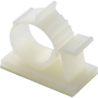TRU COMPONENTS Monteringssockel självhäftande 543204 Bunt Ø-område 23 till 28.50 mm Natur 1 st