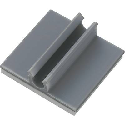 TRU COMPONENTS Monteringssockel självhäftande 543362 Bunt Ø-område 9.50 mm (max) Grå 1 st