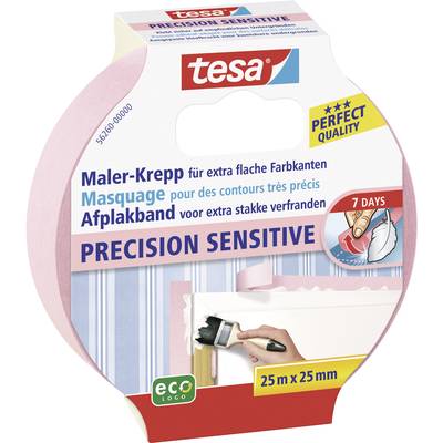 tesa PRECISION SENSITIVE 56260-00000-03 Maskeringstejp tesa® Rosa (L x B) 25 m x 25 mm 1 st