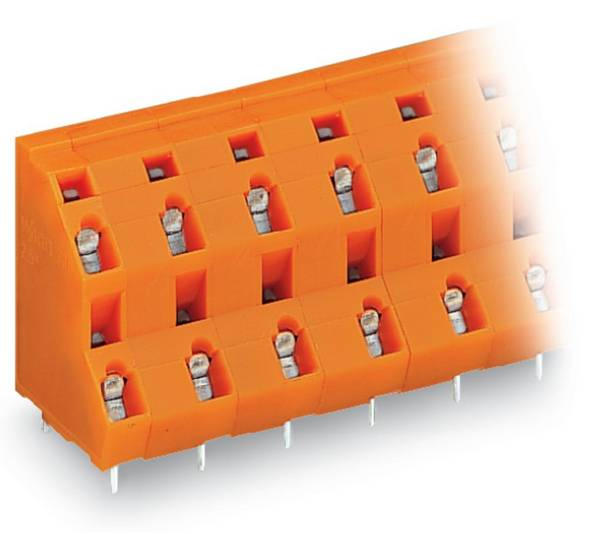 WAGO 736-802 Dubbeldäckad terminal 2.50 mm² Antal poler 4 Orange 112 st