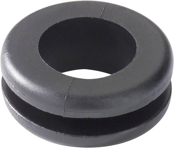 HellermannTyton HV1208-PVC-BK-M1 Kabelgenomföring   Kläm-Ø (max.) 8 mm Plåttjocklek (max.) 1.5 mm PVC Svart 1 st