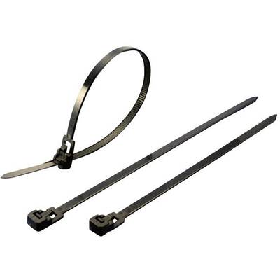 TRU COMPONENTS 1592761 TC-HVR300SBK203 Buntband sortiment 300 mm 4.50 mm Svart Avtagbart 100 st