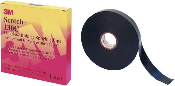 <br>  Scotch<br>  Scotch™ 130C<br>  SCOTCH130C-19X9.15<br>  Repareringstejp<br>  Scotch® 130C<br>  Svart<br>  (L x B) 9 m x 19 mm<br>  1 st<br>