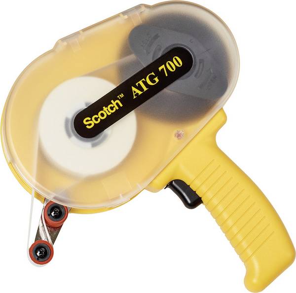 3M Förpackningsbanddispenser ATG 700 Gul Rullbredd (max.): 19 mm Rullängd (max.) 55 m