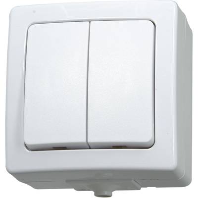 Kopp 565502009 Utomhus strömställare Strömställare kron Vit 1 st