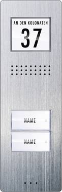m-e modern-electronics  ADV 220  Vistadoor  Porttelefon  Sladd  Utomhusenhet  2 Familjshus  Rostfritt stål