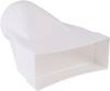 Wallair N15865 Platt kanalventilationssystem 150 Övergångsstycke rund/platt