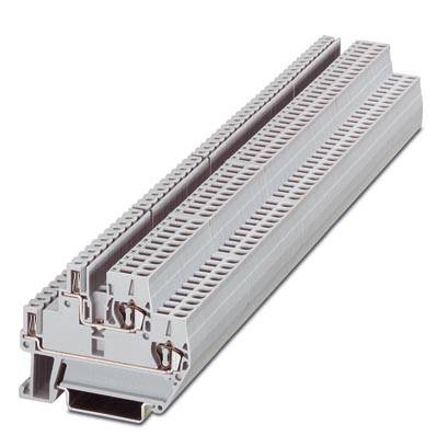 Phoenix Contact 1873029 Genomggångsradklämma 5.1 mm Fjäder, Plug-in terminal Grå 50 st
