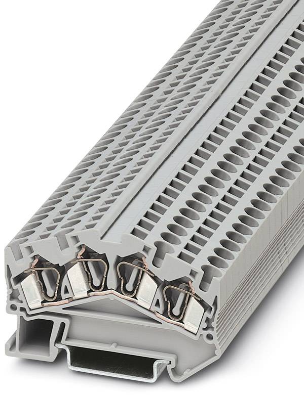 Phoenix Contact 3031681 Genomggångsradklämma 6.2 mm Fjäder Grå 50 st