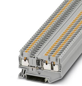 Phoenix Contact 3210240 Genomggångsradklämma 5.2 mm Snabbanslutning  Grå 50 st