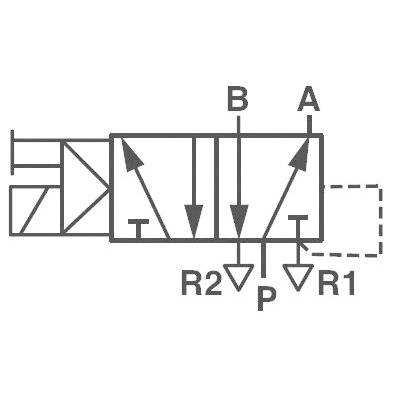 IMI NORGREN Mekaniskt styrd pneumatisk ventil V50A513A-A213A 24 V/DC Kapslingsmaterial Aluminium Tätningsmaterial NBR 1