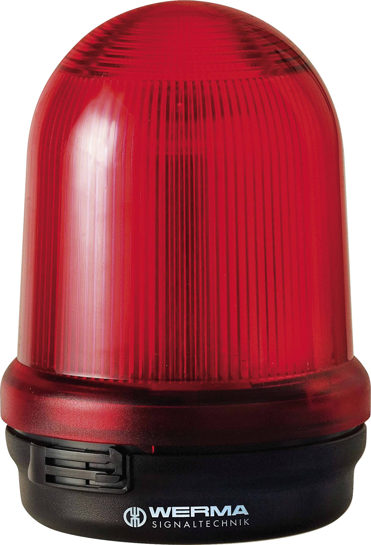 Werma Signaltechnik Signallampa 826.100.00 826.100.00 Röd Kontinuerligt ljus 12 V/AC, 12 V/DC, 24 V/AC, 24 V/DC, 48 V/AC-0