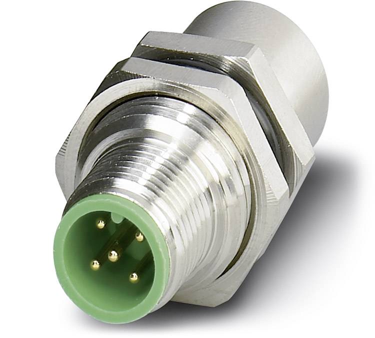 Phoenix Contact 1551671 Sensor/ställdon-kontaktdon M12 Adapter, flänsmontering Antal poler (RJ): 5 1 st Piece