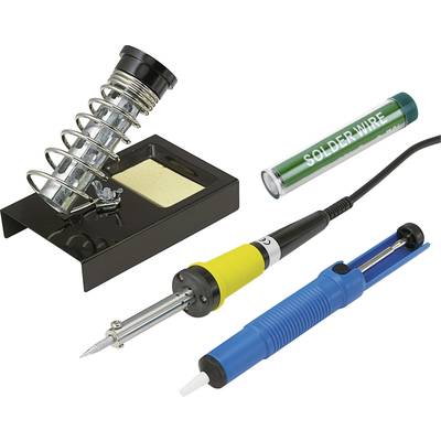 Basetech ZD-30B Lödkolvset 230 V 30 W Pennspets inkl. Lödtenn, inkl. Förvaring, inkl. Tennsug, inkl. Lödspets
