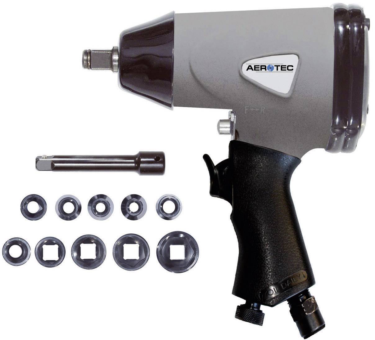 Aerotec 1/2″ ST 2009537 Pneumatisk mutterdragare Verktygsfäste: 1/2" Vridmoment (max.): 345 Nm inkl. Tillbehör