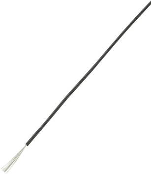 TRU COMPONENTS 1567226 Flätad kabel LiY 1 x 0.75 mm² Svart 100 m