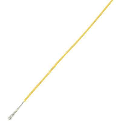 TRU COMPONENTS 1570906 Flätad kabel LiY 1 x 0.75 mm² Gul 10 m