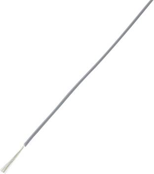 TRU COMPONENTS 1570172 Flätad kabel LiY 1 x 0.14 mm² Grå 10 m