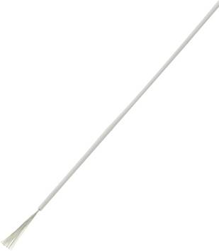 TRU COMPONENTS 1566833 Flätad kabel LiY 1 x 0.14 mm² Vit 10 m