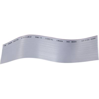 BKL Electronic 1505062 Flatkabel Rastermått: 0.635 mm 80 x 0.05 mm² Grå Metervara