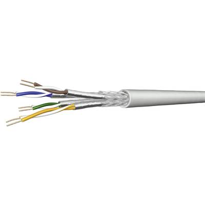 DRAKA 1001135-00100RW Nätverkskabel CAT 7 S/FTP 4 x 2 x 0.13 mm² Gul Metervara