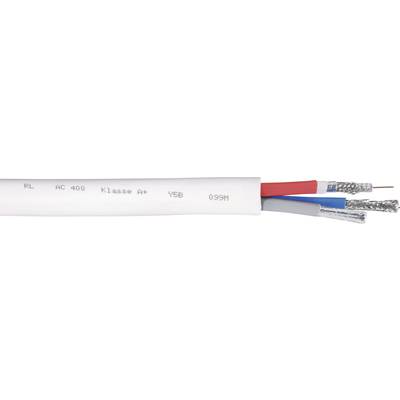Interkabel AC 400 Koaxialkabel Ytterdiameter: 6.90 mm 75 Ω 120 dB Vit Metervara