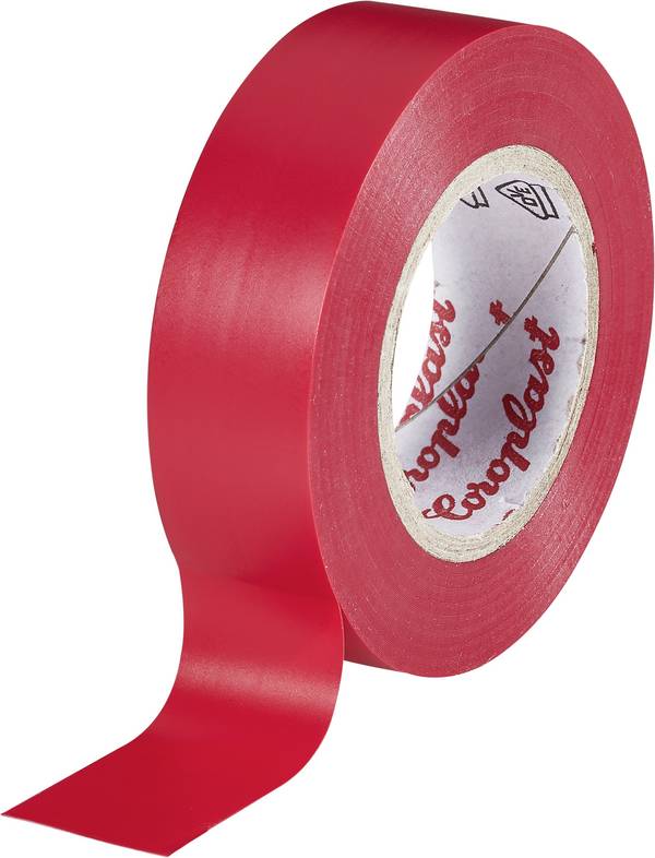 Coroplast 302 302-10-RD Isoleringstejp  Röd (L x B) 10 m x 15 mm 1 st