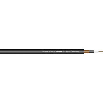 'Tricone' kabel från SOMMER CABLE Germany, visar en anslutningsstruktur med tre ledare och svart skyddsmantel.