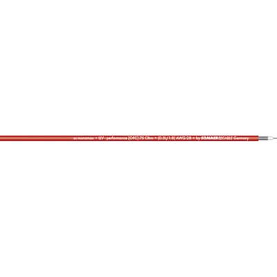 Sommer Cable 600-0253-01 Videokabel 1 x 0.08 mm² Röd Metervara